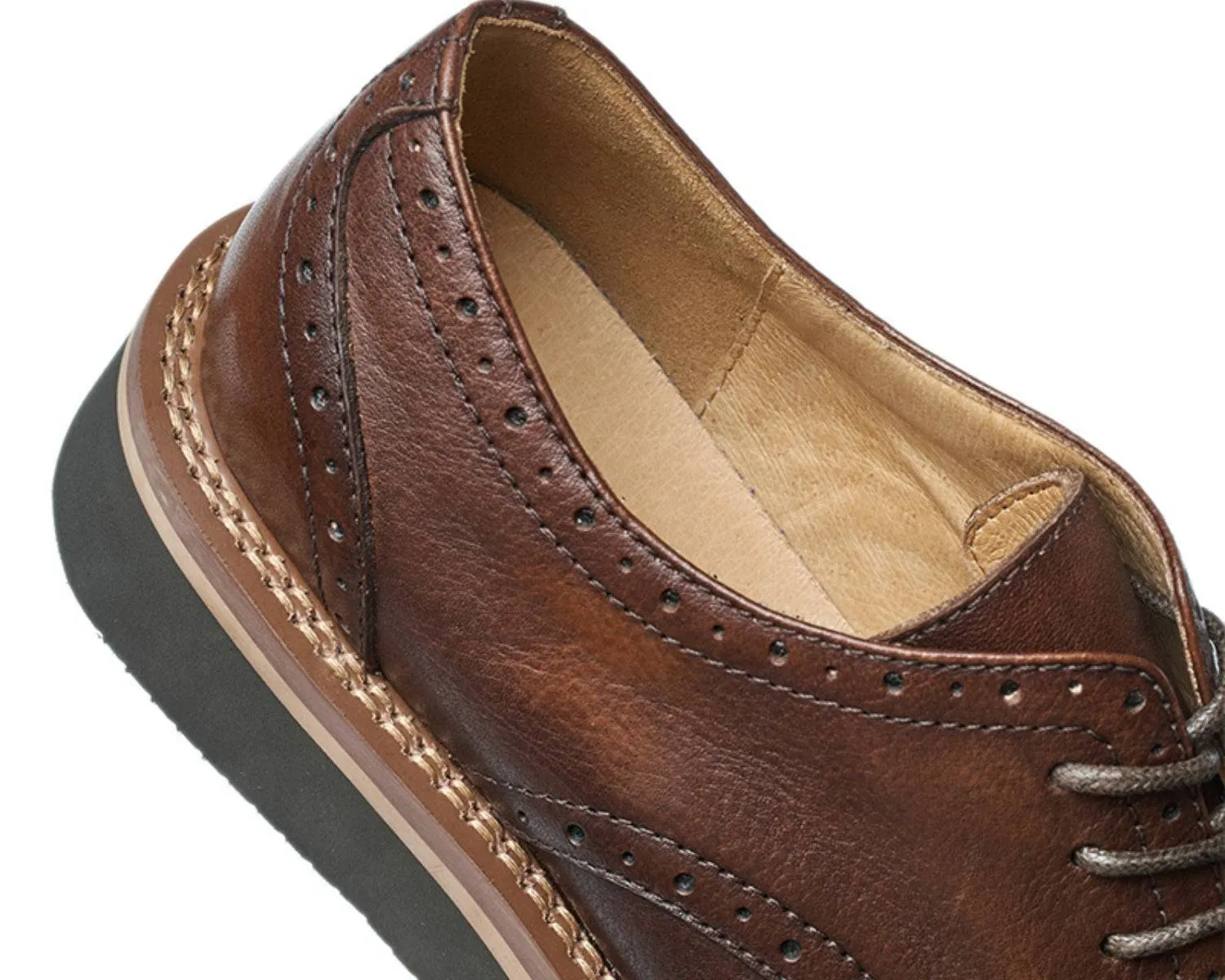 Men's Formal Leather Dress Shoes - Classic Retro Cowhide Boots