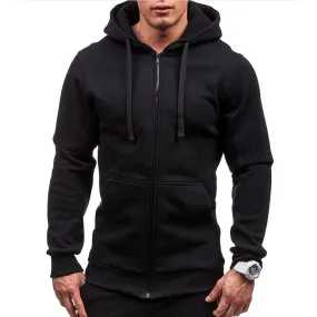 Men's Hoodies Sweatshirts Zipper Hoodie Men Sweatshirt Solid Color Man Hoody Sweatshirts For Male Sweatshirts