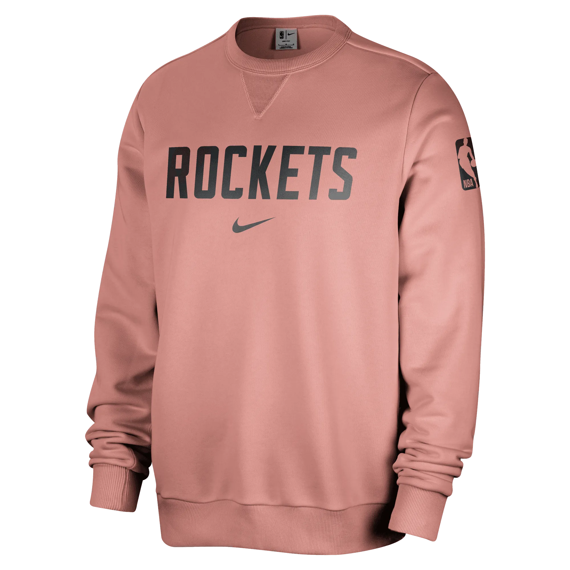 Men's Houston Rockets Nike Standard Issue Crewneck Sweatshirt