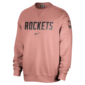 Men's Houston Rockets Nike Standard Issue Crewneck Sweatshirt