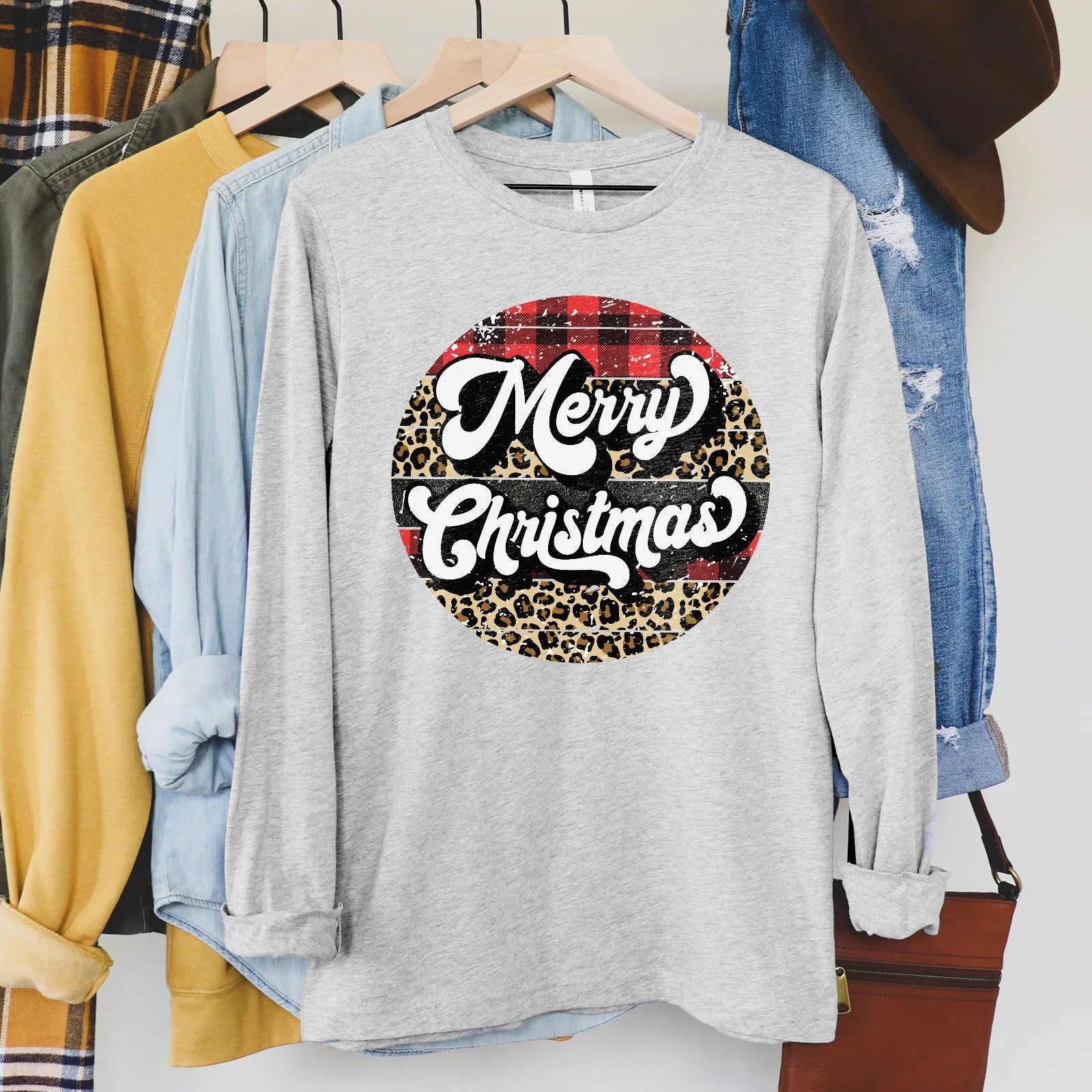 Merry Christmas - Retro Long Sleeve