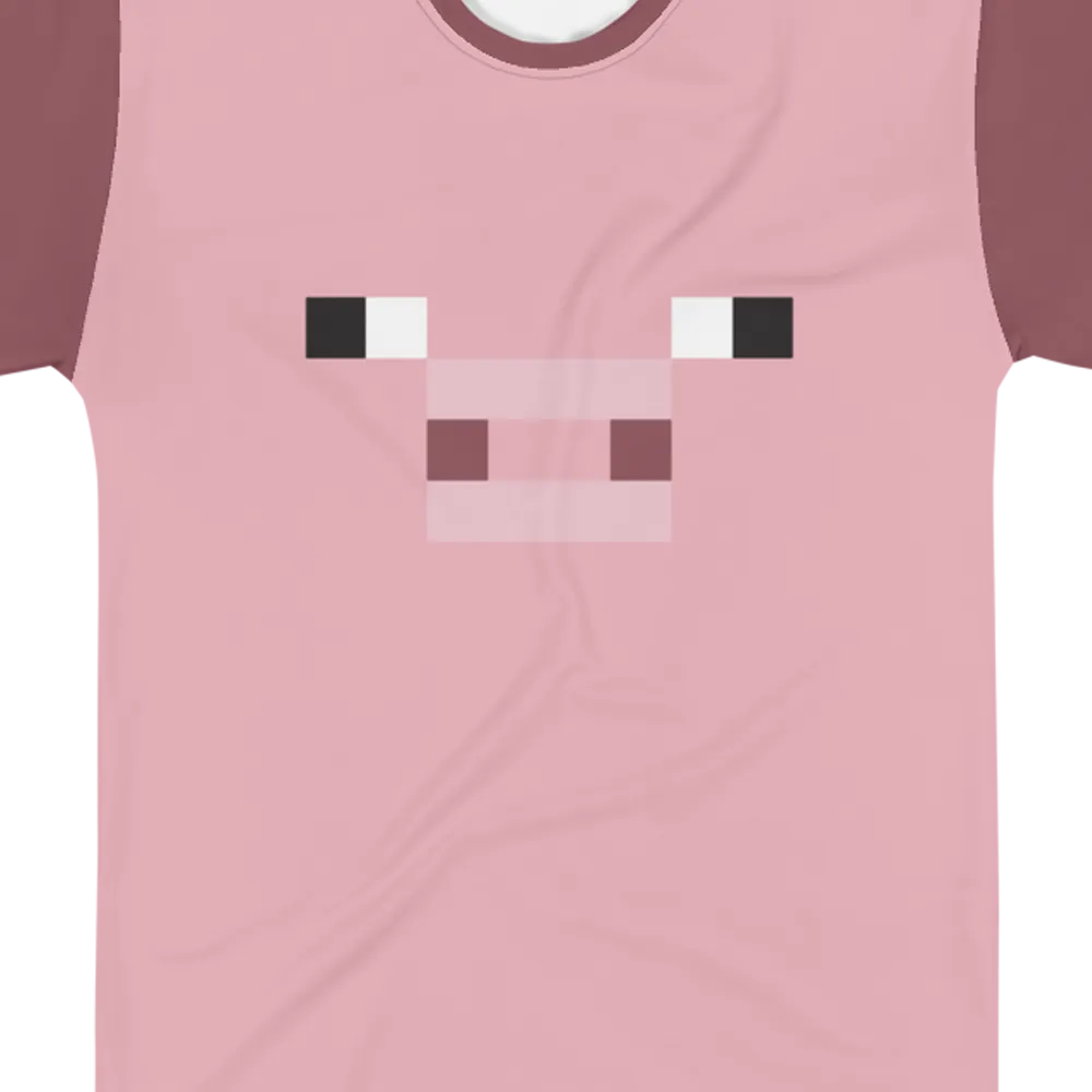 Minecraft Pig Unisex Short Sleeve T-Shirt
