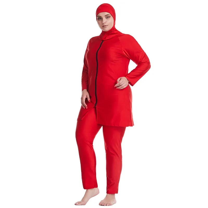 Muslim Women Plus Size Burkinis Swimwear Swimsuit