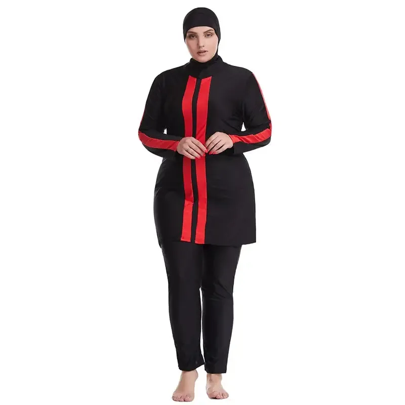 Muslim Women Plus Size Swimwear Burkinis Set