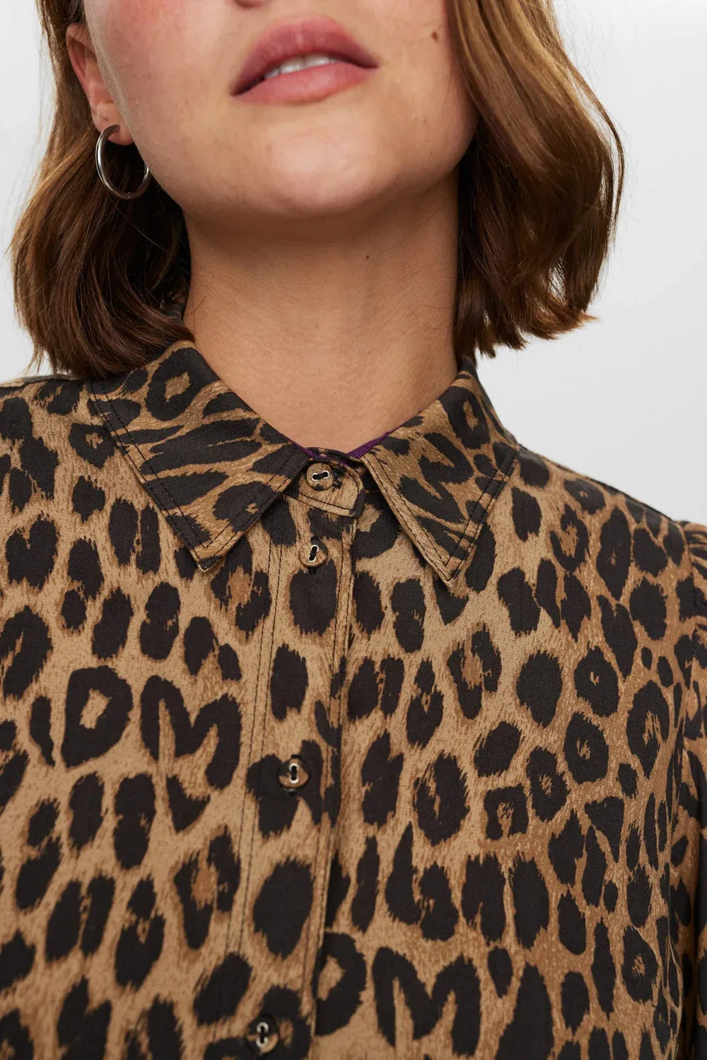 Numph Nuharlem Leopard Print Shirt