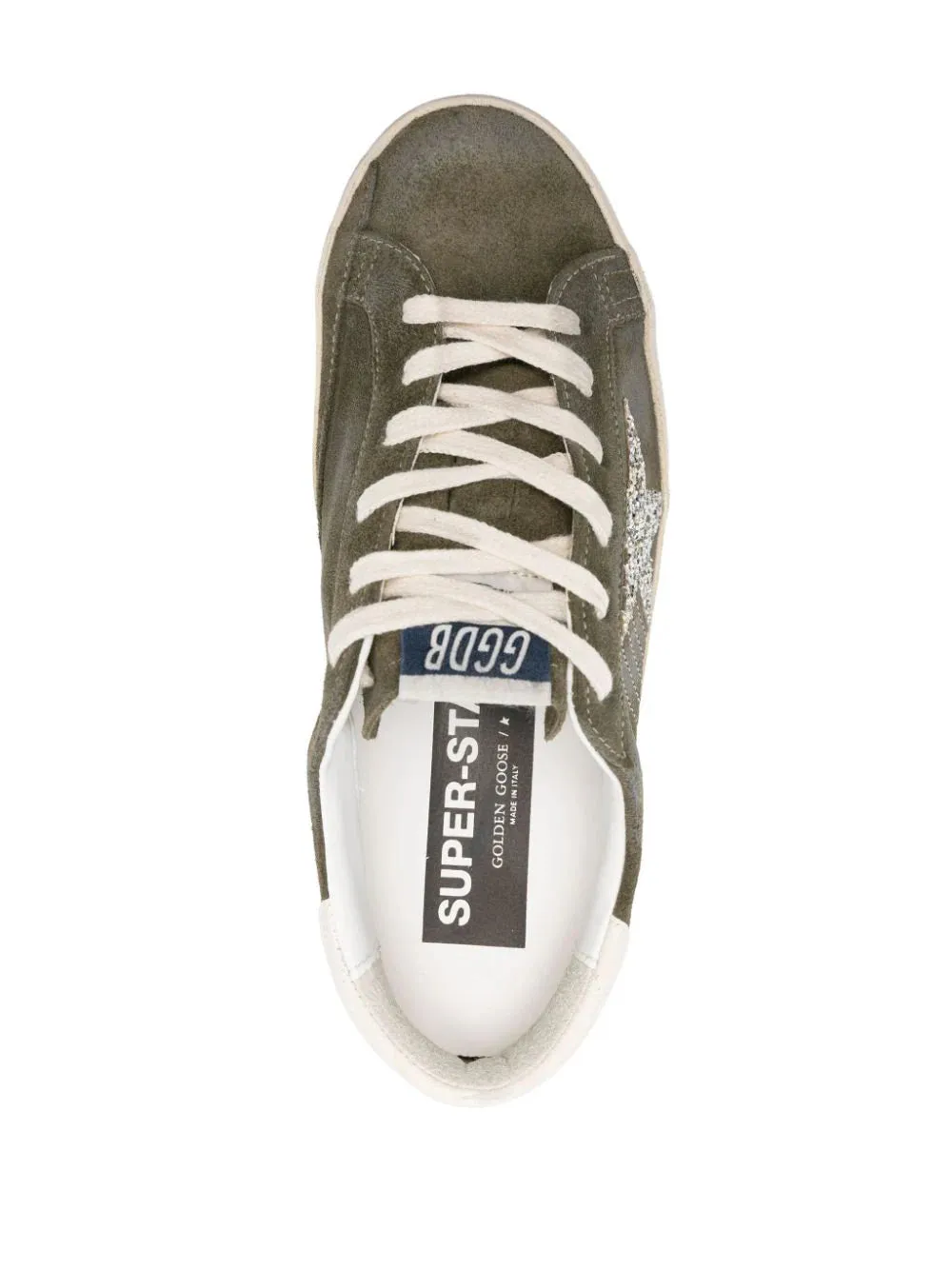Super-Star Suede in Olive Night/Cream