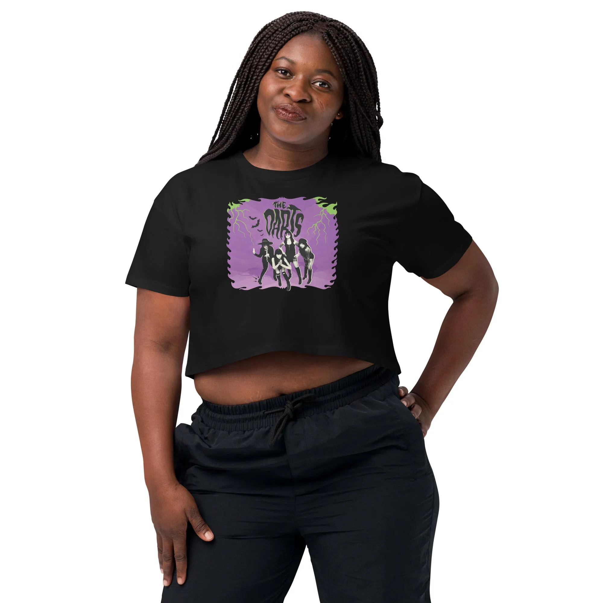 THE DARTS "Snake Oil Tour" Black Crop Top