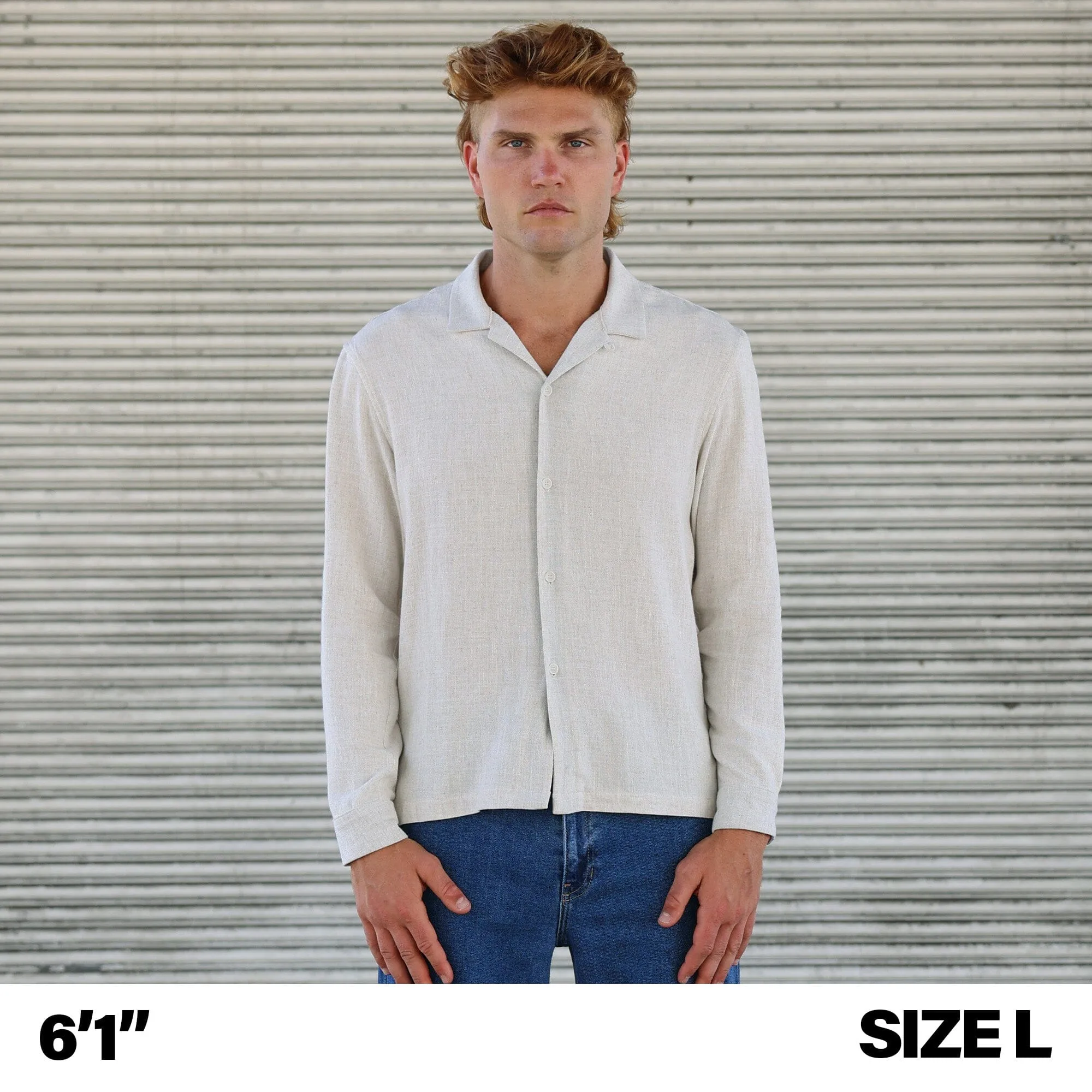 The Rosewood Half-Crop Linen Shirt | Made in USA