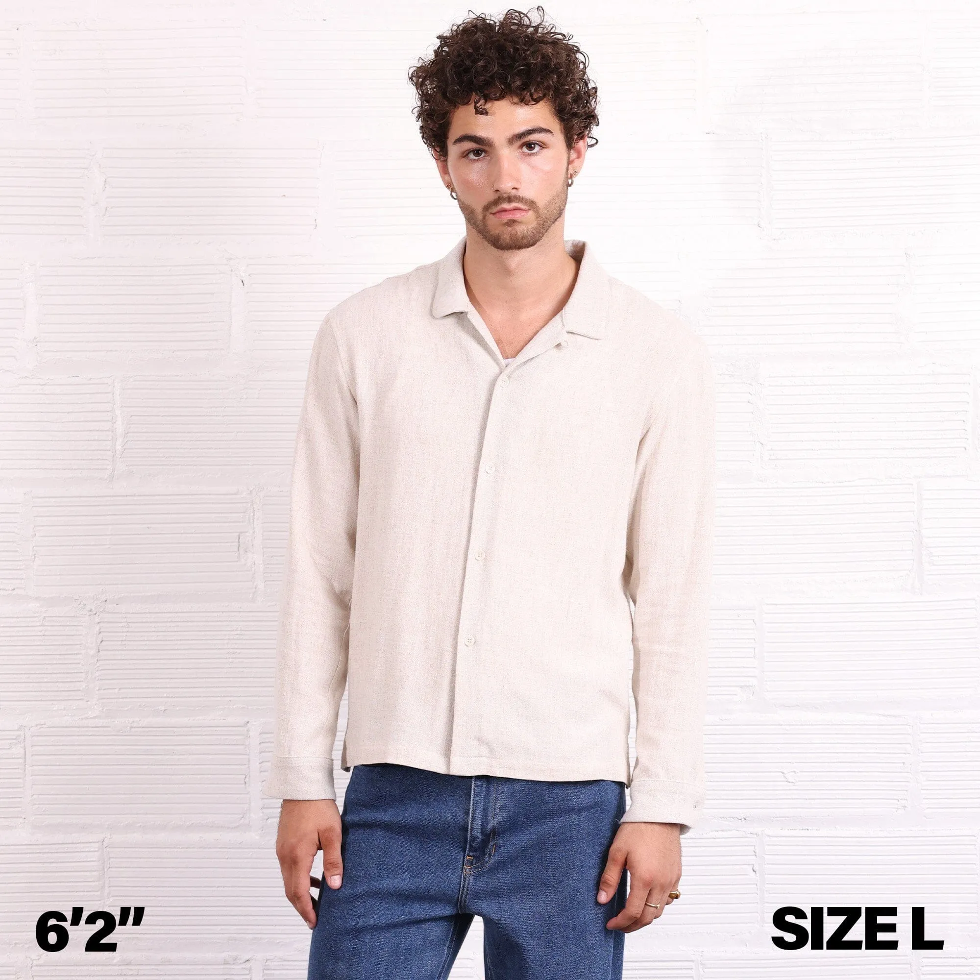 The Rosewood Half-Crop Linen Shirt | Made in USA