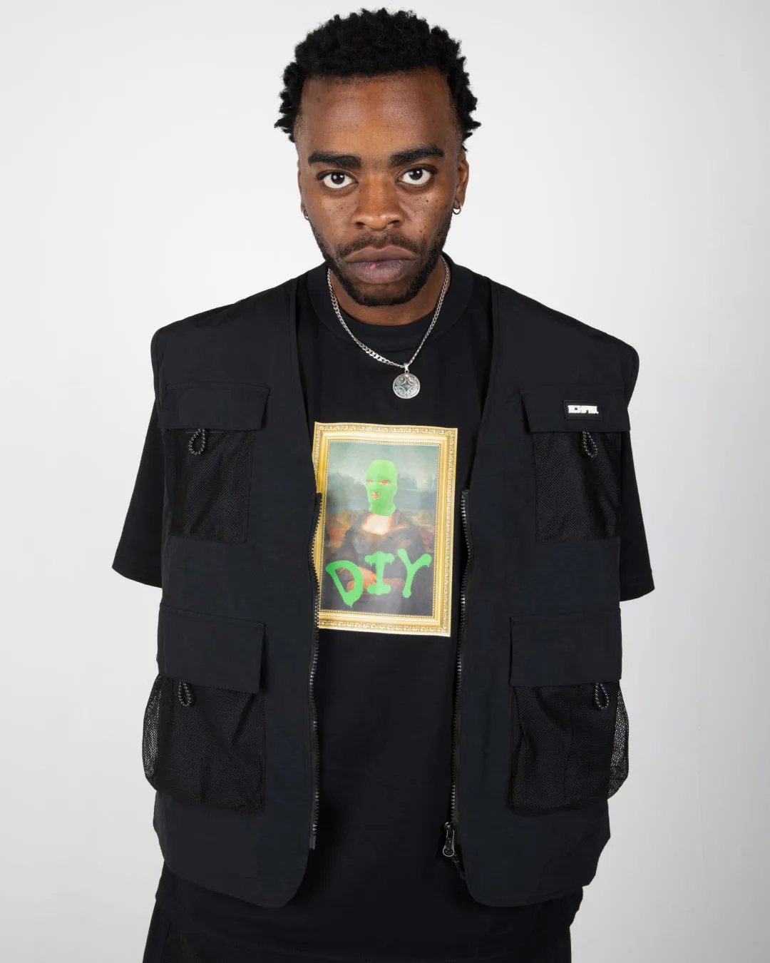 Utility Mesh Vest - Echo Black