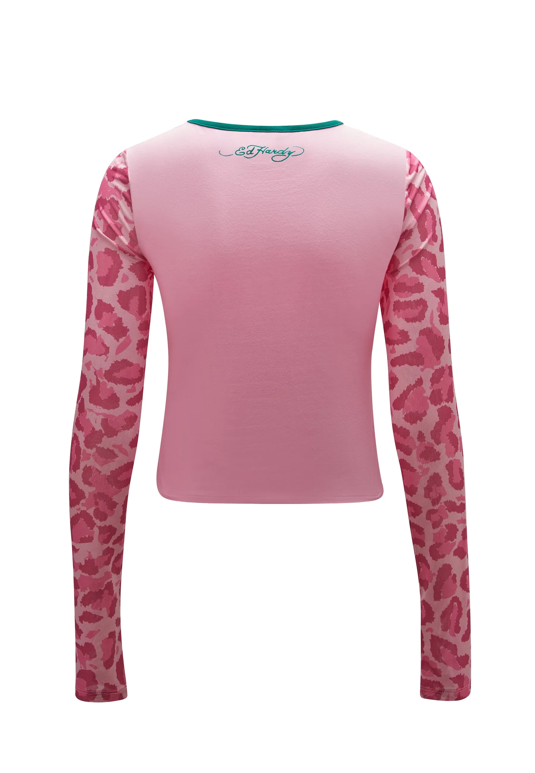 Womens Panther Prowl Mesh Sleeved Long Sleeved T-Shirt - Purple